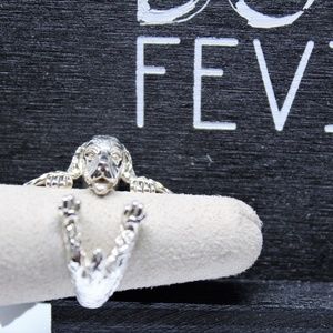 Dog Fever Hug Ring Sterling Silver Cocker Spaniel
